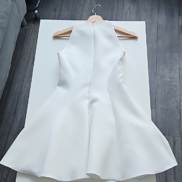 NWT Zara Elegant White Sleeveless Dress - Picture 8 of 8